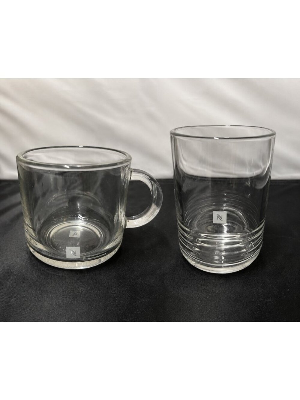 Nespresso Tempered Glass Coffee Cup & Barista Recipe Glass Set of 2